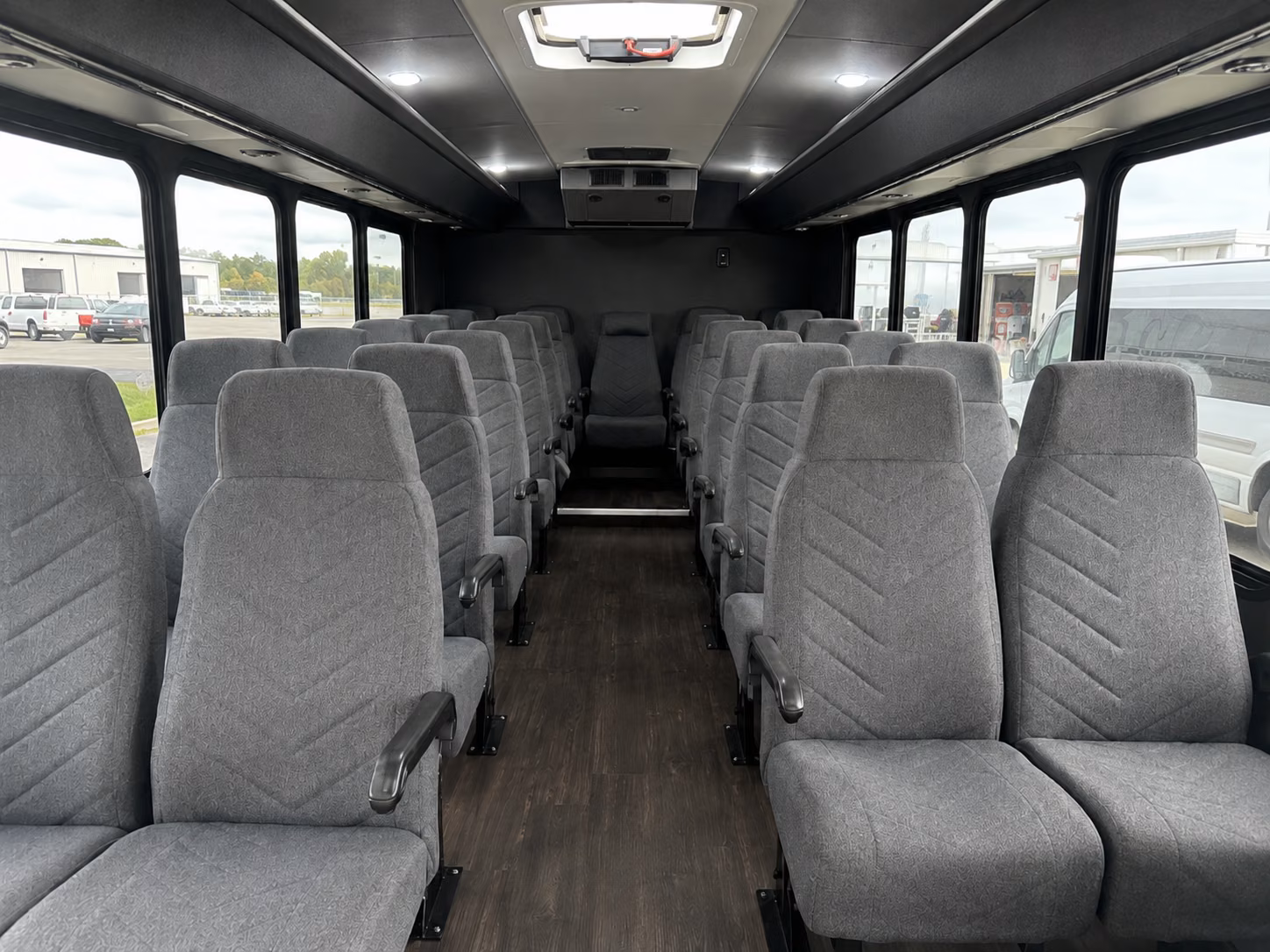 baytown 15 passenger minibus inside