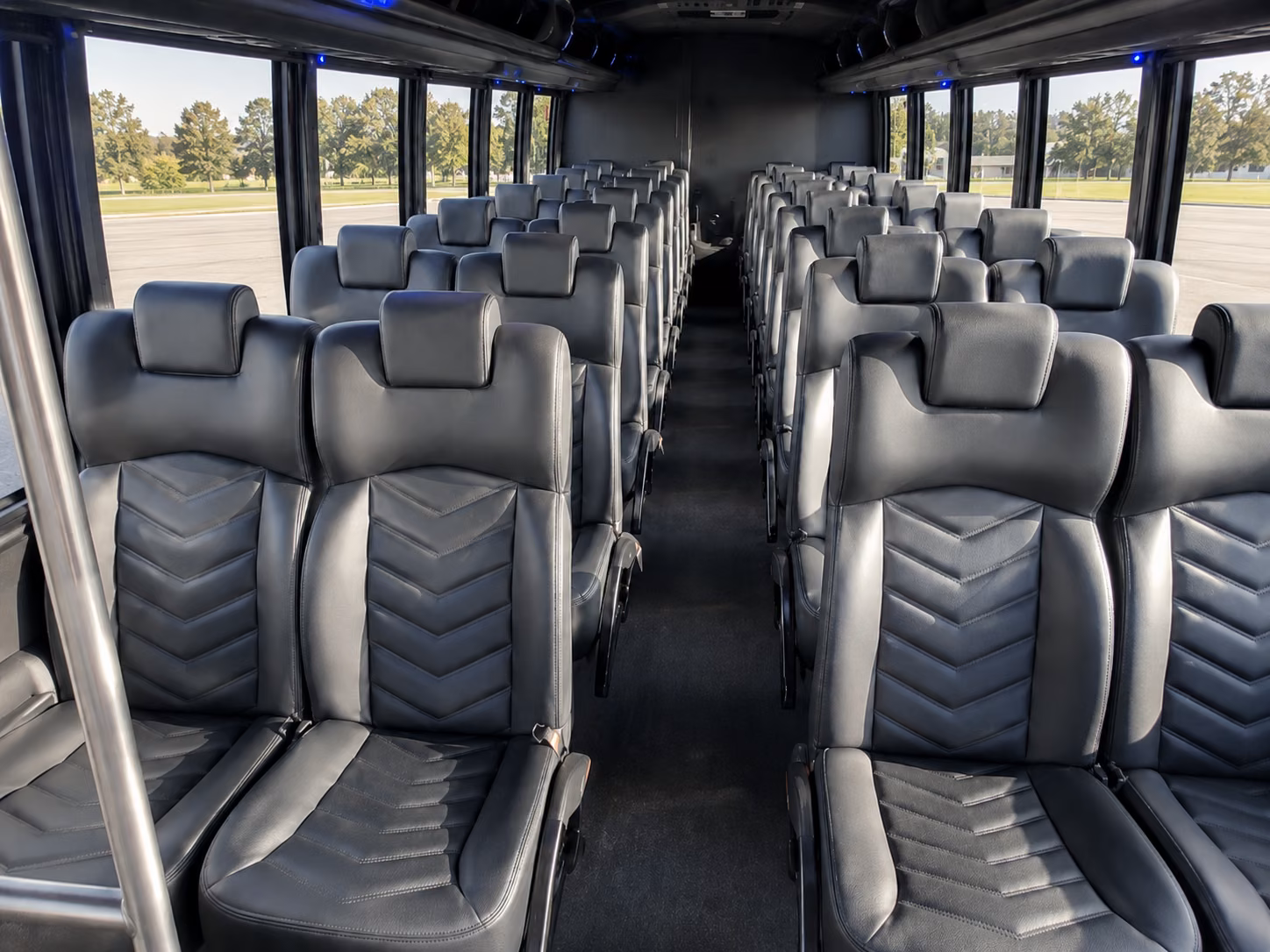 baytown 15 passenger minibus interior