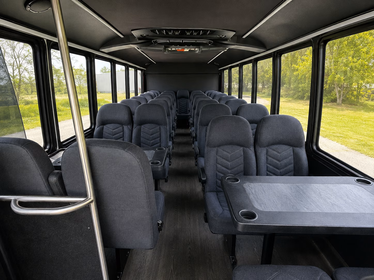 baytown 20 passenger minibus inside