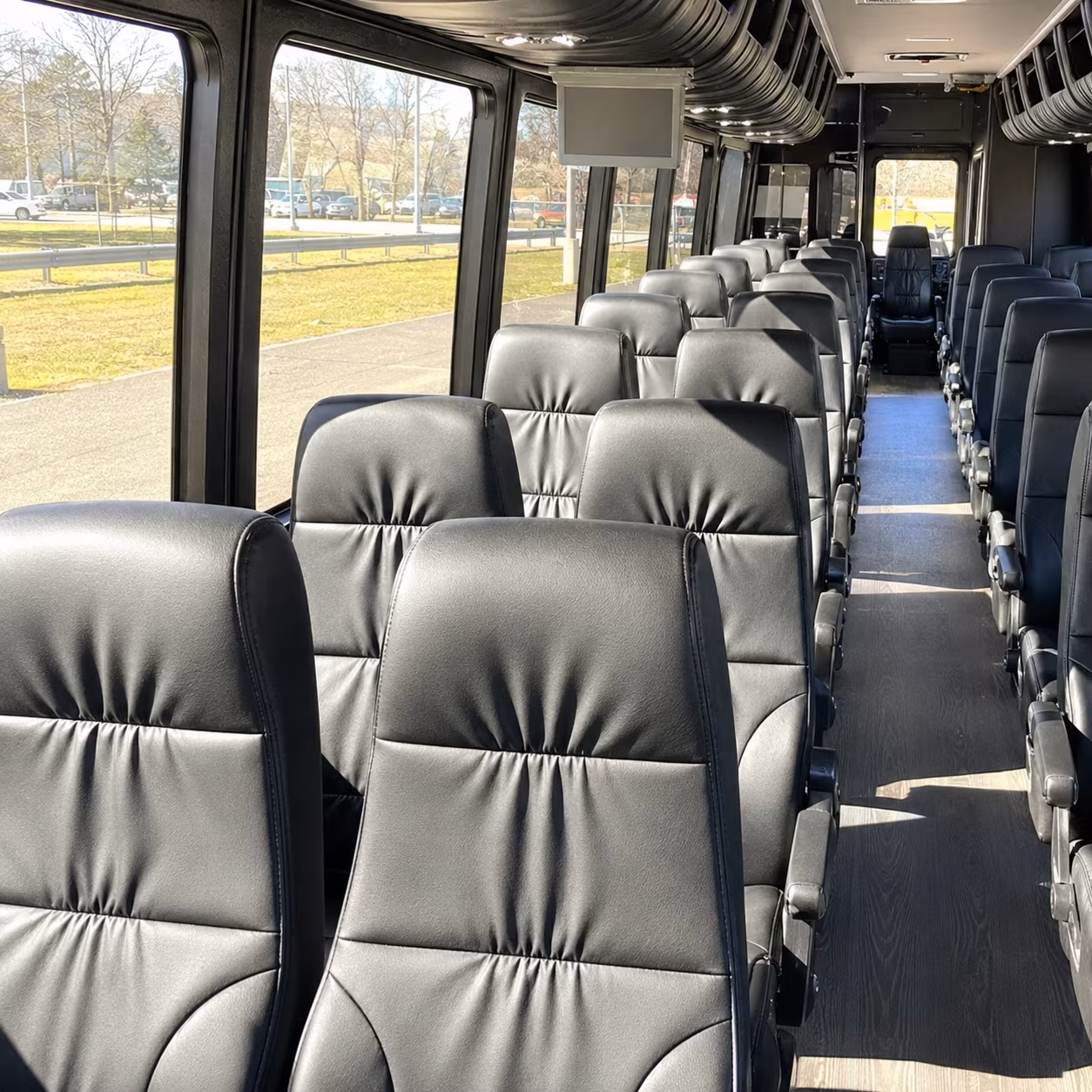 baytown 30 passenger minibus inside