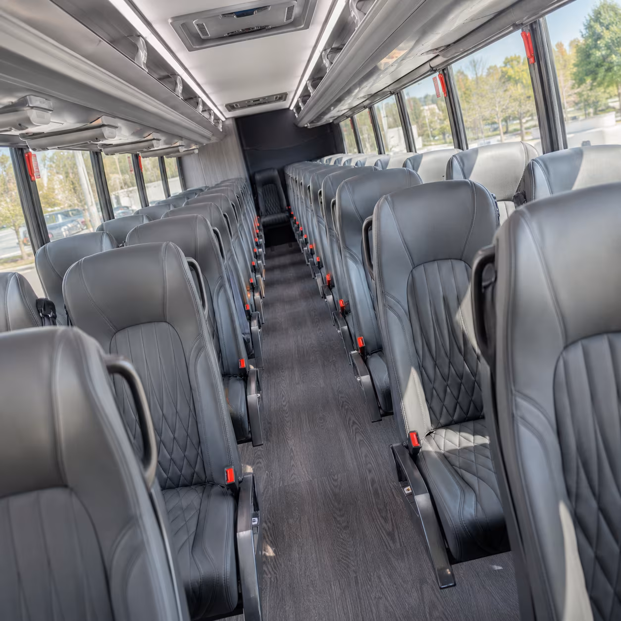 baytown 35 passenger minibus inside