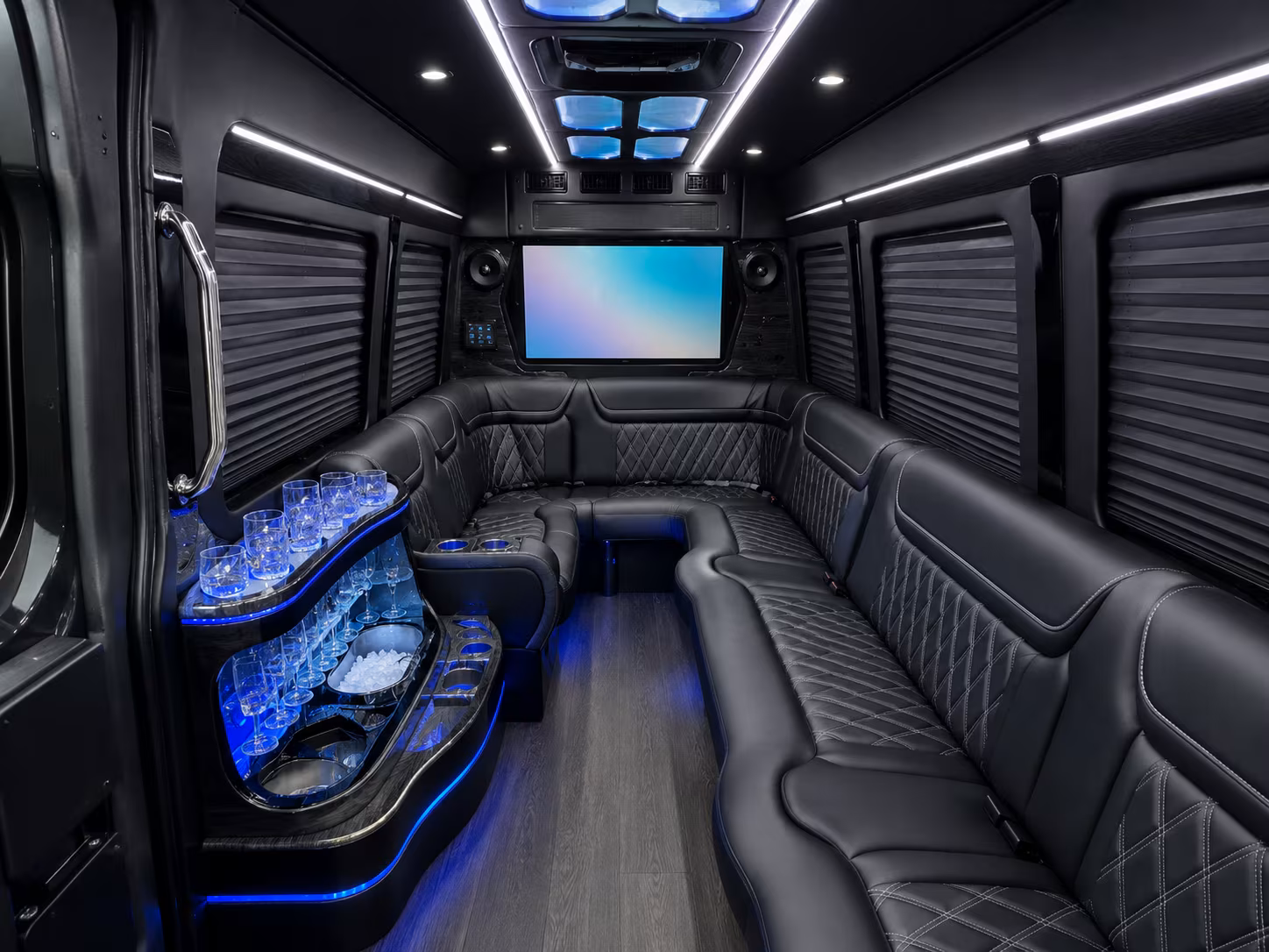 baytown sprinter limousine interior