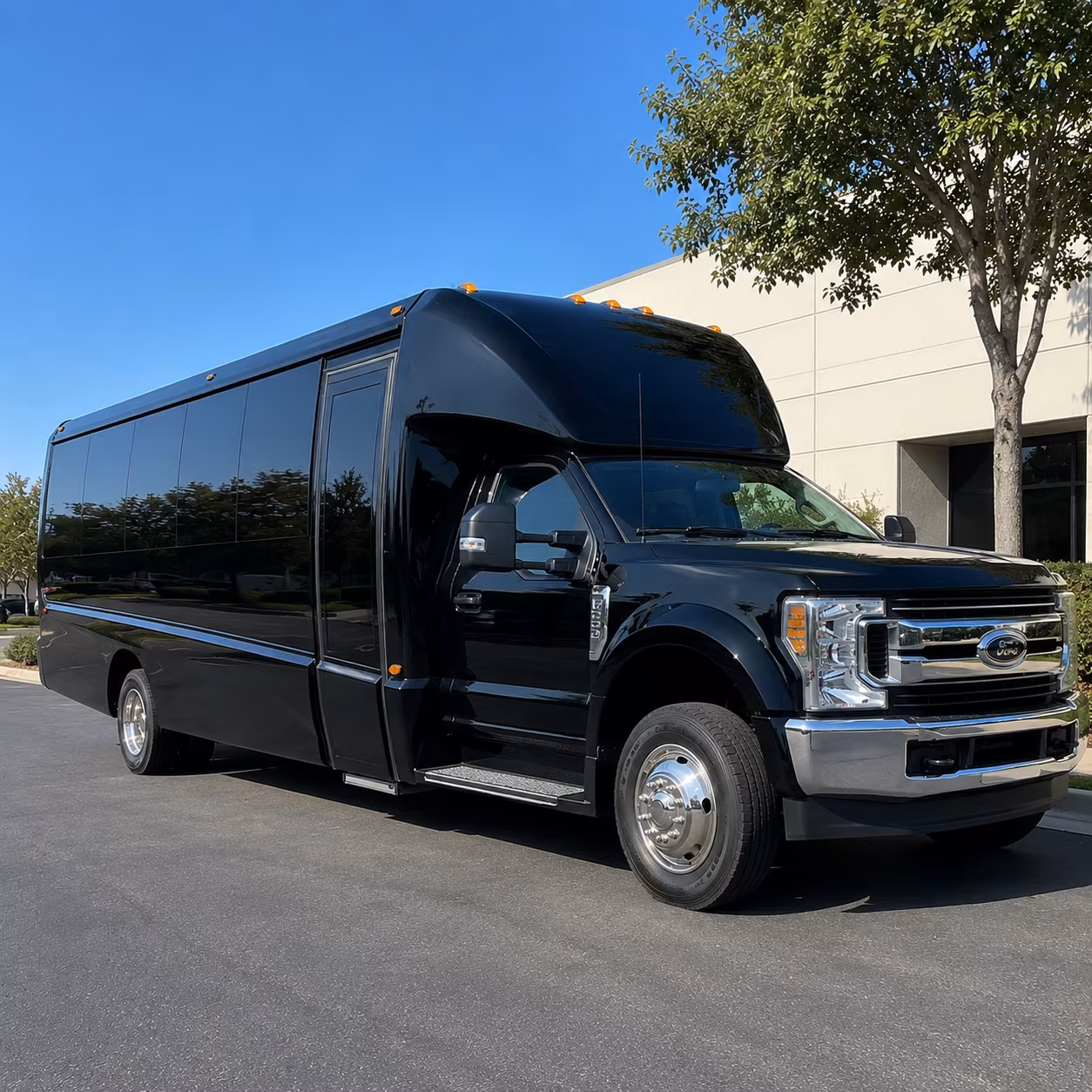 bridal party bus rentals for getting ready and arriving in style