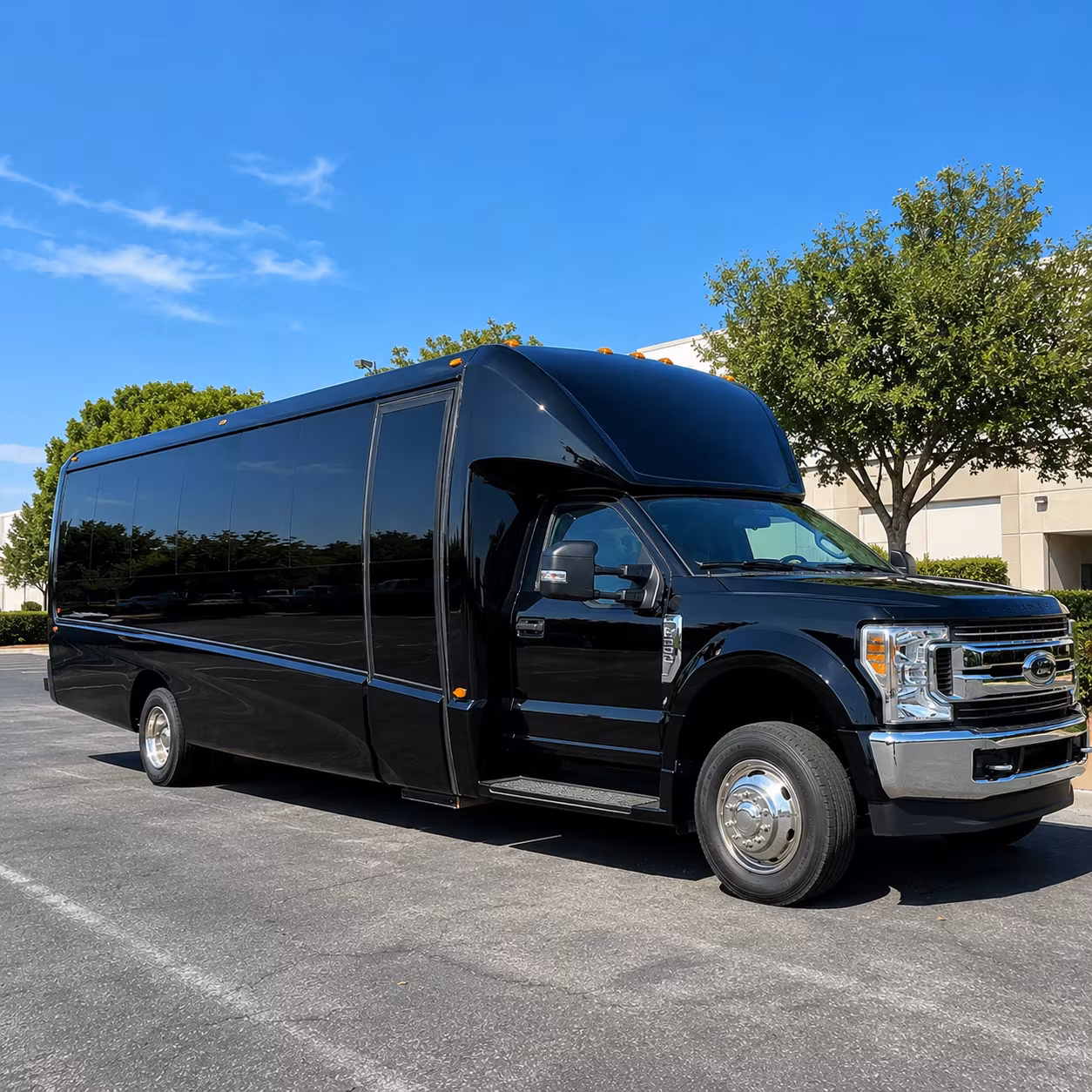 wedding guest shuttle buses between baytown hotels and reception venues